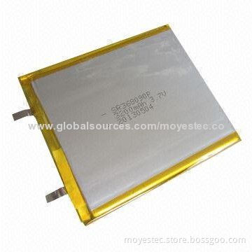Lithium Polymer Battery for Tablet PC, 3.7V Rated Voltage 3,200mAh Capacity